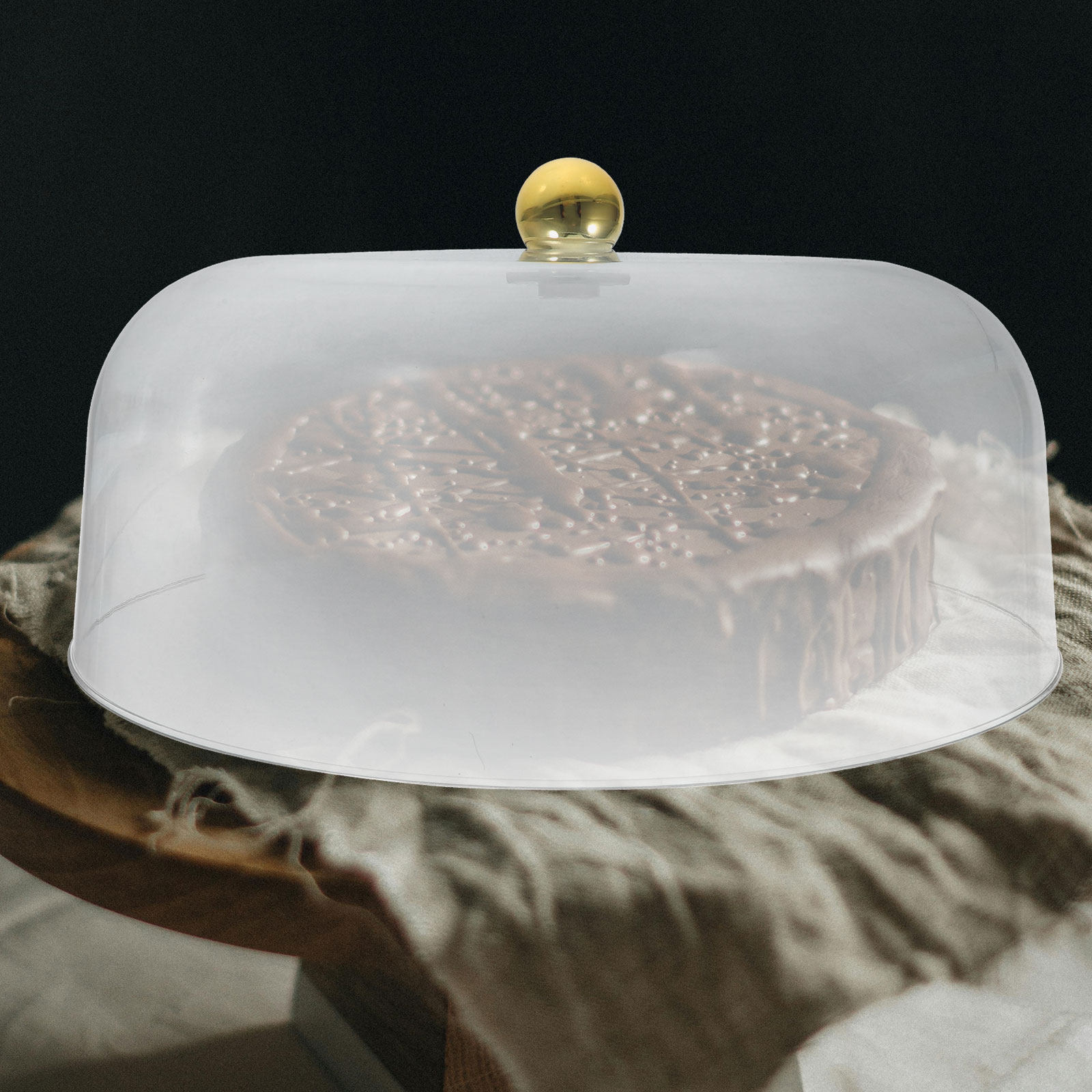 Plastic Dome Clear - Пластиковая куполообразная крышка для торта, 28